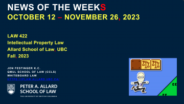 News of the Week: October 12 – November 26, 2023
